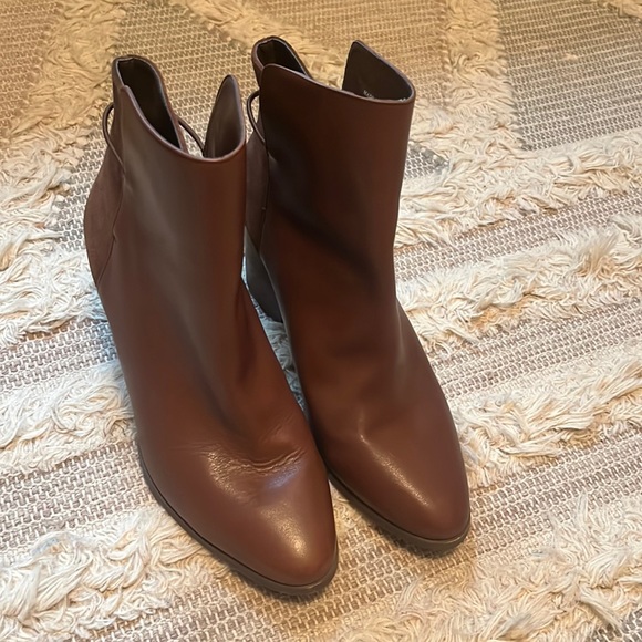 Kate spade Saturday brown leather and suede booties size 8 - Picture 3 of 9
